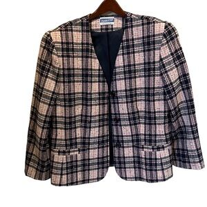 PENDLETON  Vintage Jacket Tartan Plaid‎ 100%   Wool Jacket Size 14
